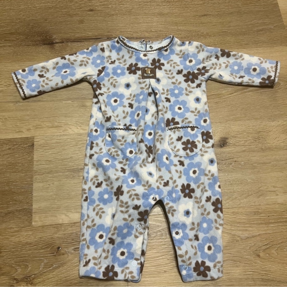 CARTERS Baby Girls Soft Flower Sleeper Outfit